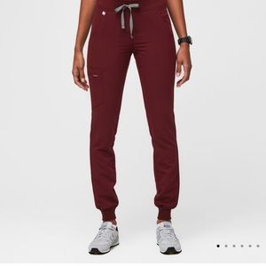 Figs Burgundy Zamora Joggers